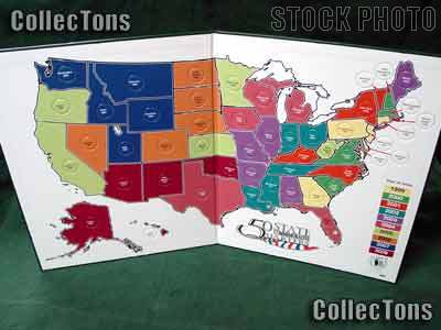 Littleton 50 State Quarters Display Map