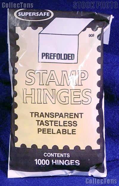 Folded Stamp Hinges Pack of 1,000 by Supersafe