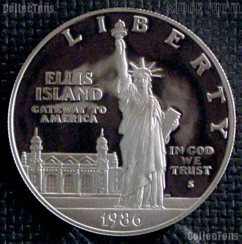 1986-S Proof Statue of Liberty Silver Dollars