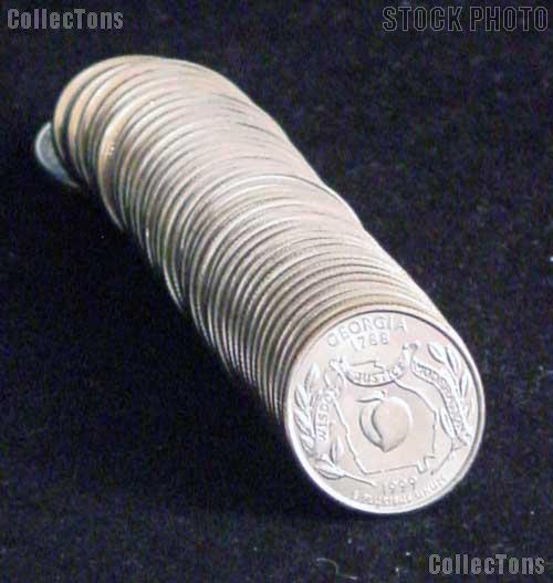 1999-D BU Georgia State Quarter Rolls - 40 Coins