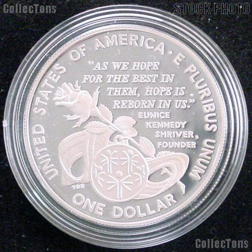 1995-P Proof Special Olympics World Games Commemorative Silver Dollars