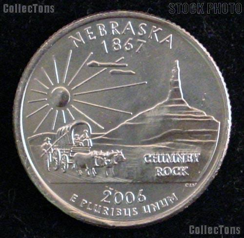 Nebraska Quarter 2006-P Nebraska Washington Quarter * GEM BU for Album