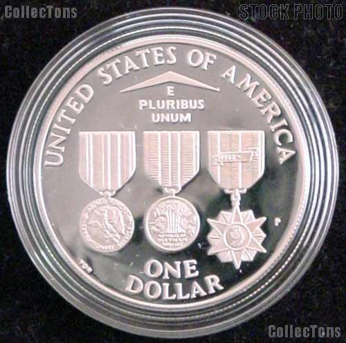 1994-P Proof Vietnam Veterans Memorial Commemorative Silver Dollars