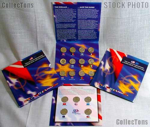 The 50 State Quarters & Euro Coin Collection by US Mint