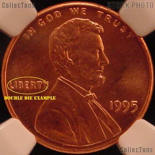 1995 Doubled Die Obverse DDO Lincoln Cent in NGC MS 65 Red