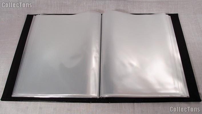 Document Binder 60 Page Portfolio for Mint Sheets, Stock Certificates, A4 Documents by Lighthouse