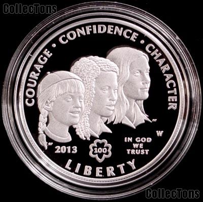 2013-W Girl Scouts of the USA Centennial Proof Commemorative Silver Dollar Coin