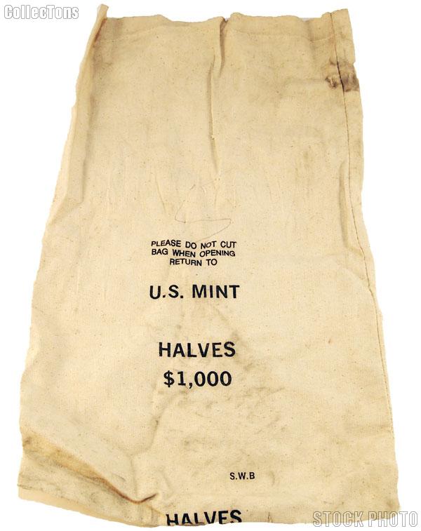 Official US Mint $1000 HALVES Canvas Money / Coin Bag