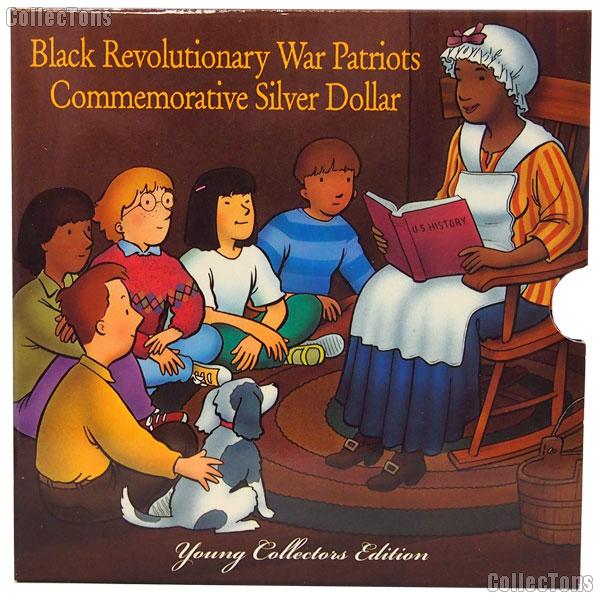 1998 Black Revolutionary War Patriots Young Collector's Edition Series Commemorative Uncirculated Silver Dollar Coin Set