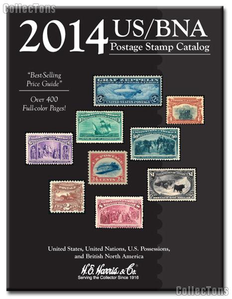 2014 US / BNA Postage Stamp Catalog by H.E. Harris & Co. - Hard Cover Spiral