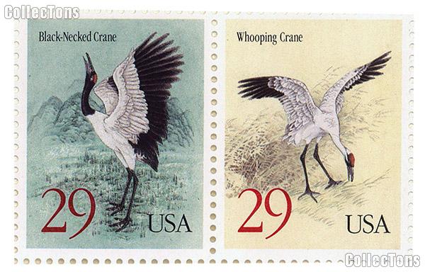 1994 Cranes 29 Cent US Postage Stamp MNH Sheet of 20 Scott #2867 - #2868