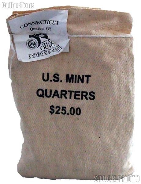 Unopened $25 U.S. Mint Bag of 1999-P Connecticut State Quarters Uncirculated