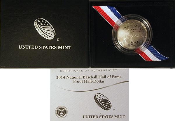 2014-S National Baseball Hall of Fame Proof Commemorative Clad Half Dollar