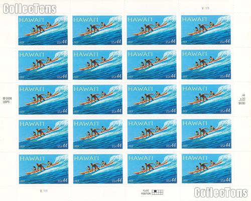 2009 Hawaii 44 Cent US Postage Stamp Unused Sheet of 20 Scott #4415