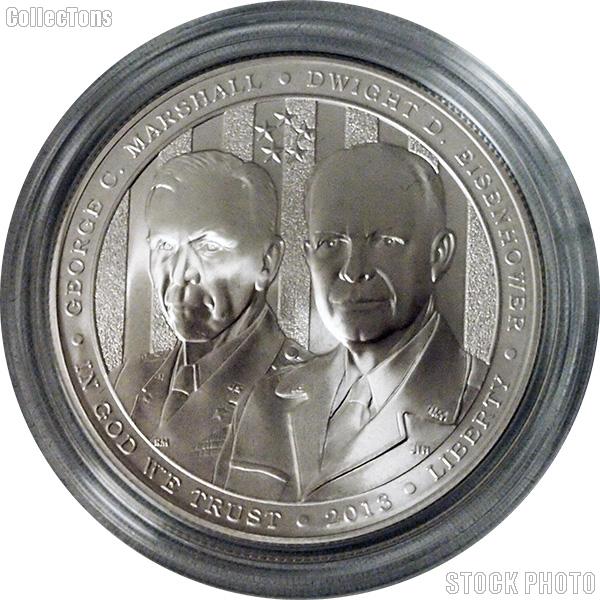 2013 5-Star Generals Uncirculated (BU) Commemorative Silver Dollar Coin