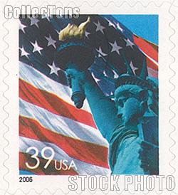 2005 Flag and Statue of Liberty 39 Cent US Postage Stamp Unused Sheet of 20 Scott #3966