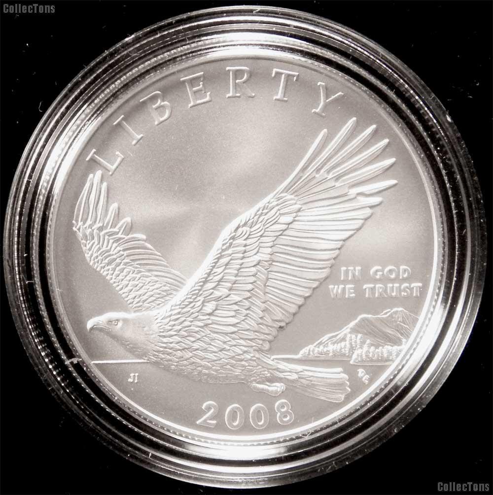 2008-P BU Bald Eagle Commemorative Silver Dollars