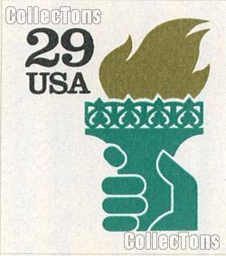 1991 EXTRAordinary Liberty Torch ATM 29 Cent US Postage Stamp Unused Booklet of 18 Scott #2531Ab