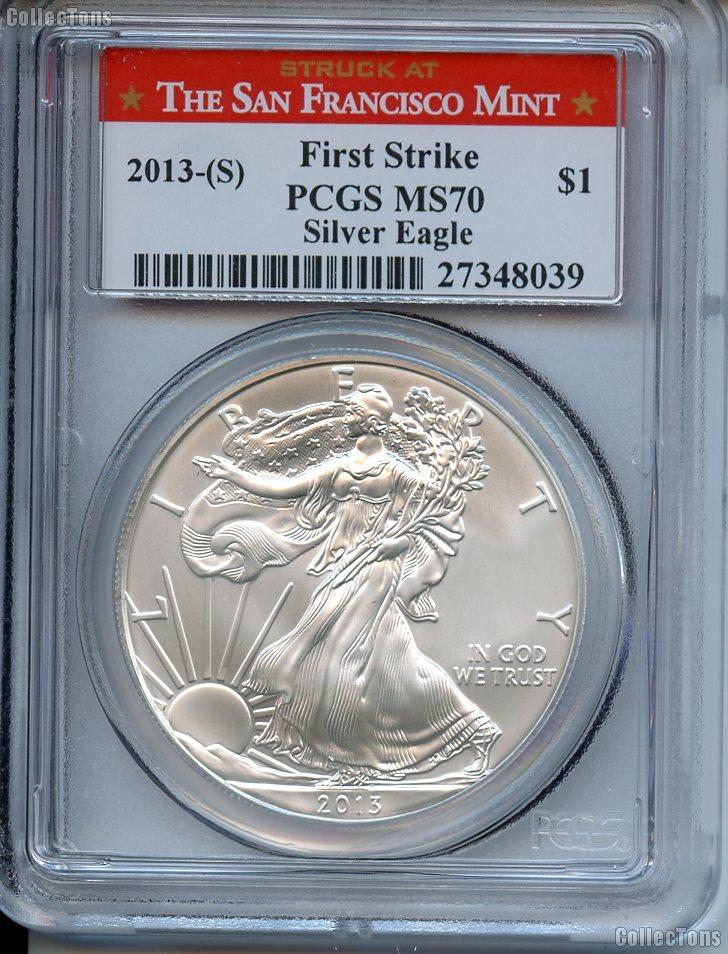 アンティークコイン 銀貨 2021 (P) 1 oz Silver American Eagle PCGS