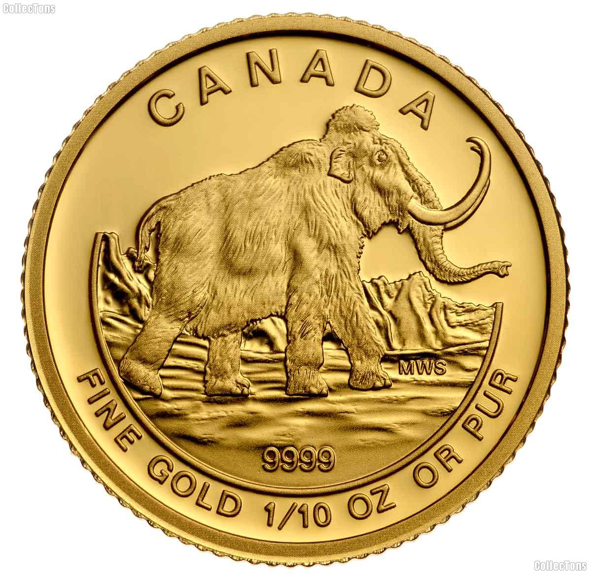 2014 Canada $5 GOLD Woolly Mammoth Proof Coin - Only 3,000 Minted!