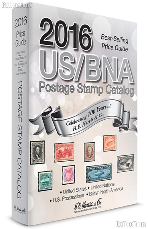 2016 US / BNA Postage Stamp Catalog by H.E. Harris & Co. - Hard Cover Spiral