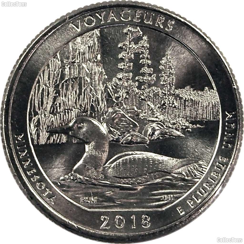 2018-D Minnesota Voyageurs National Park Quarter GEM BU America the Beautiful