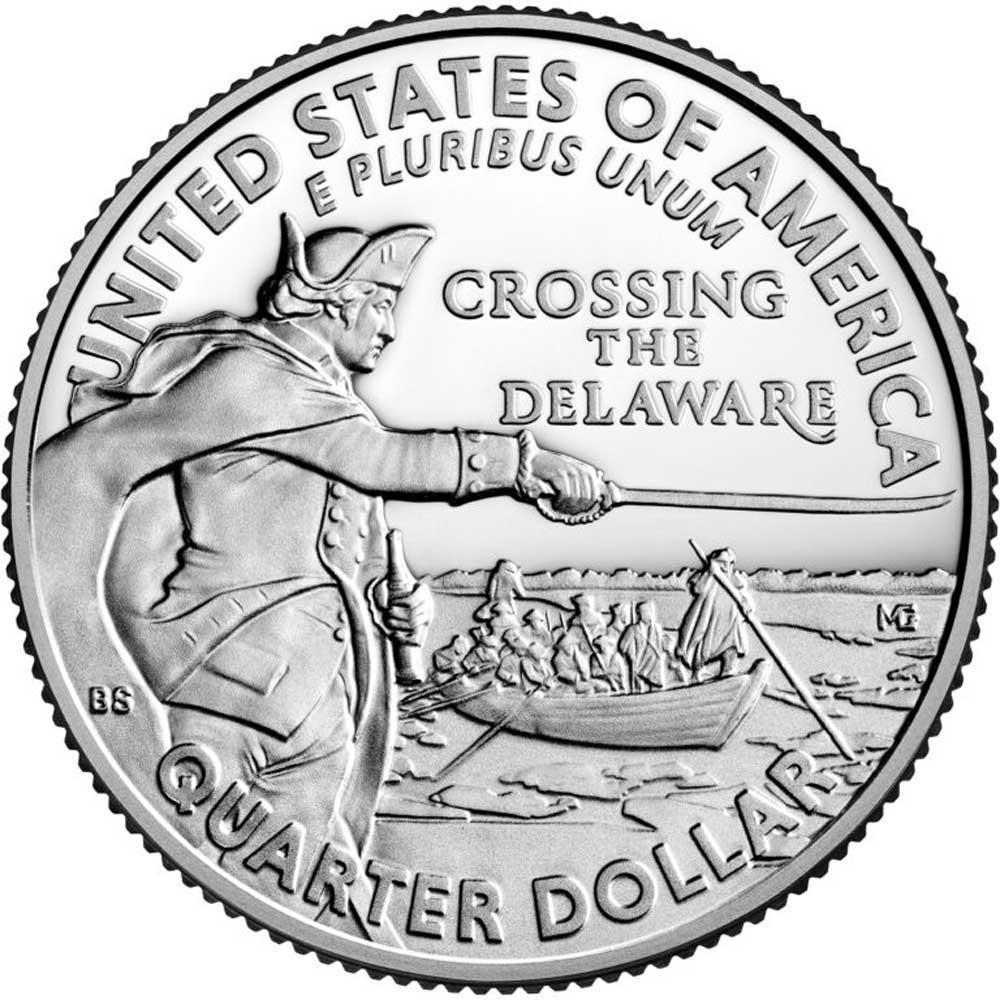 2021-P George Washington Crossing the Delaware Quarter GEM BU