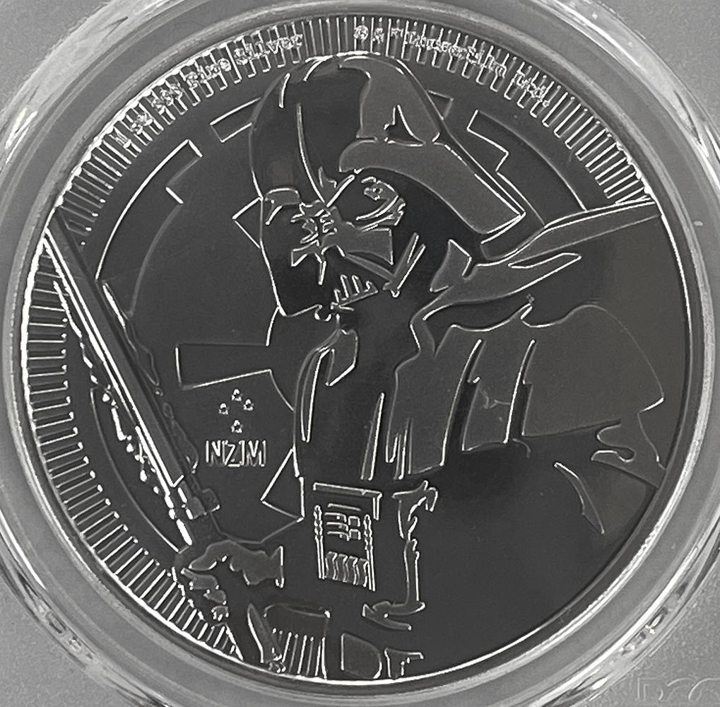 2019 Darth Vader Star Wars 1oz Silver Coin from Niue in PCGS First Strike MS 70