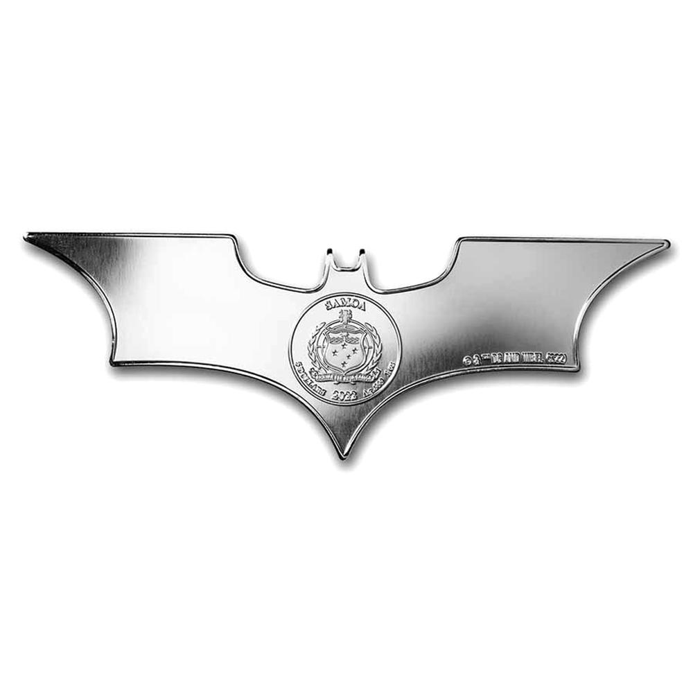 2022 Samoa 1 oz Silver Batman Batarang Shaped Coin .999 Fine Silver