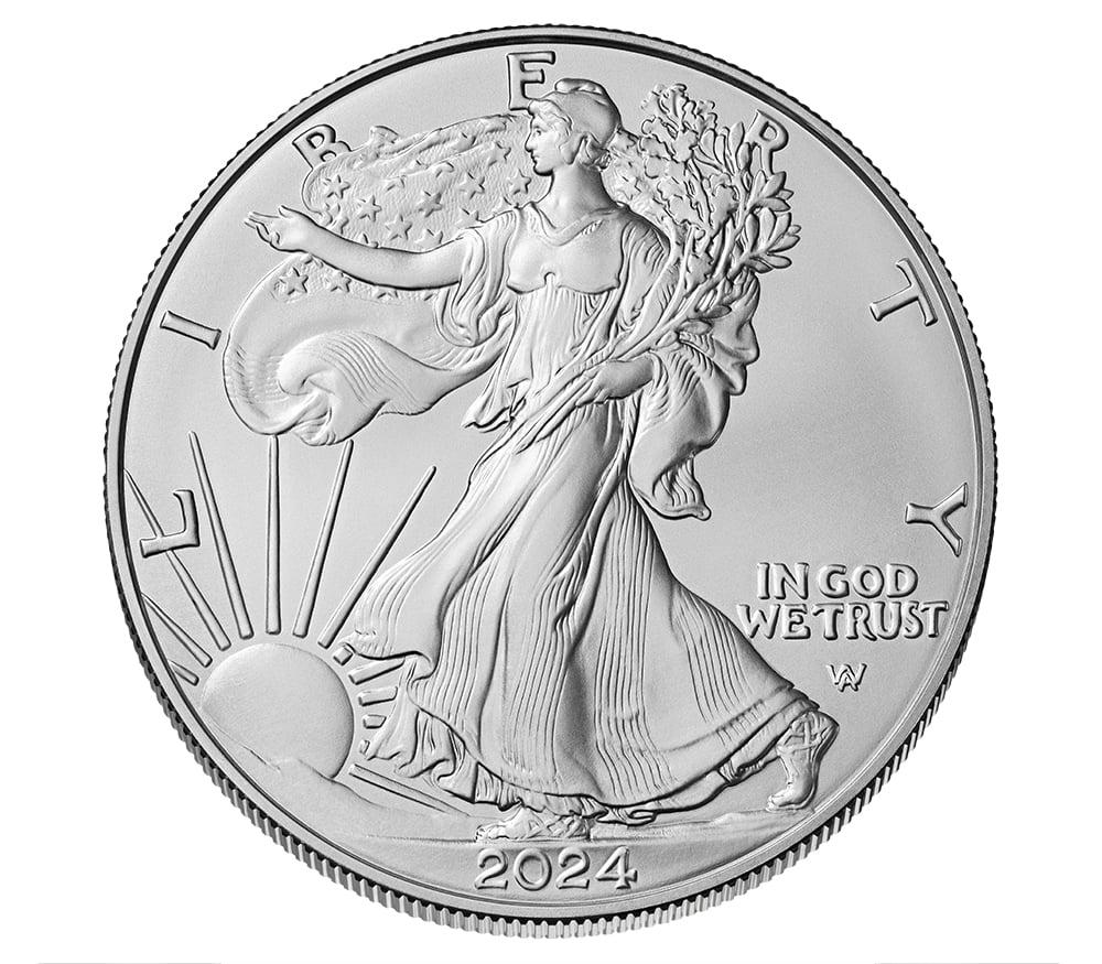 2024-W Burnished BU American Silver Eagle * 1oz Silver