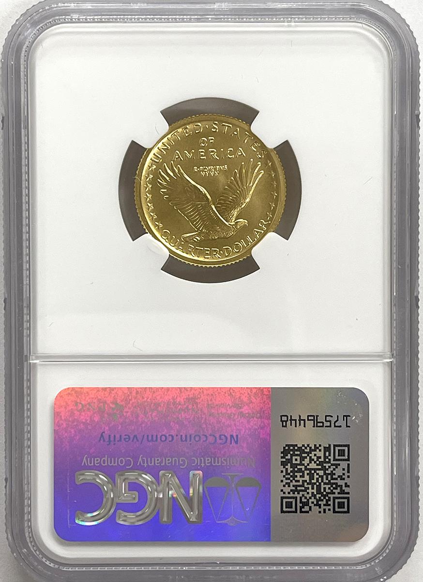 2016-W GOLD Standing Liberty Quarter in NGC SP 70